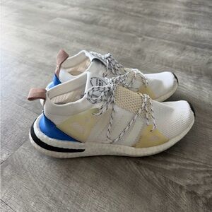 Adidas White and Blue Sneakers